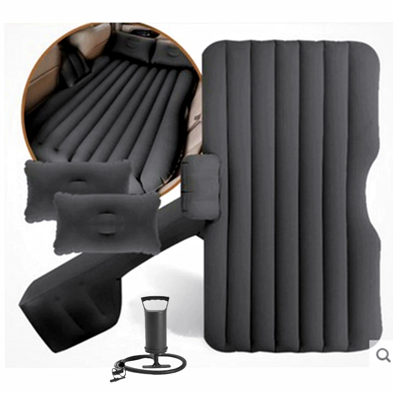 Car Travel Bed Auto Air Mattress Rear Seat Inflatable Sofa Split Bed Camping outdoors Sleeping Rest Cushion,Without Inflate Pump