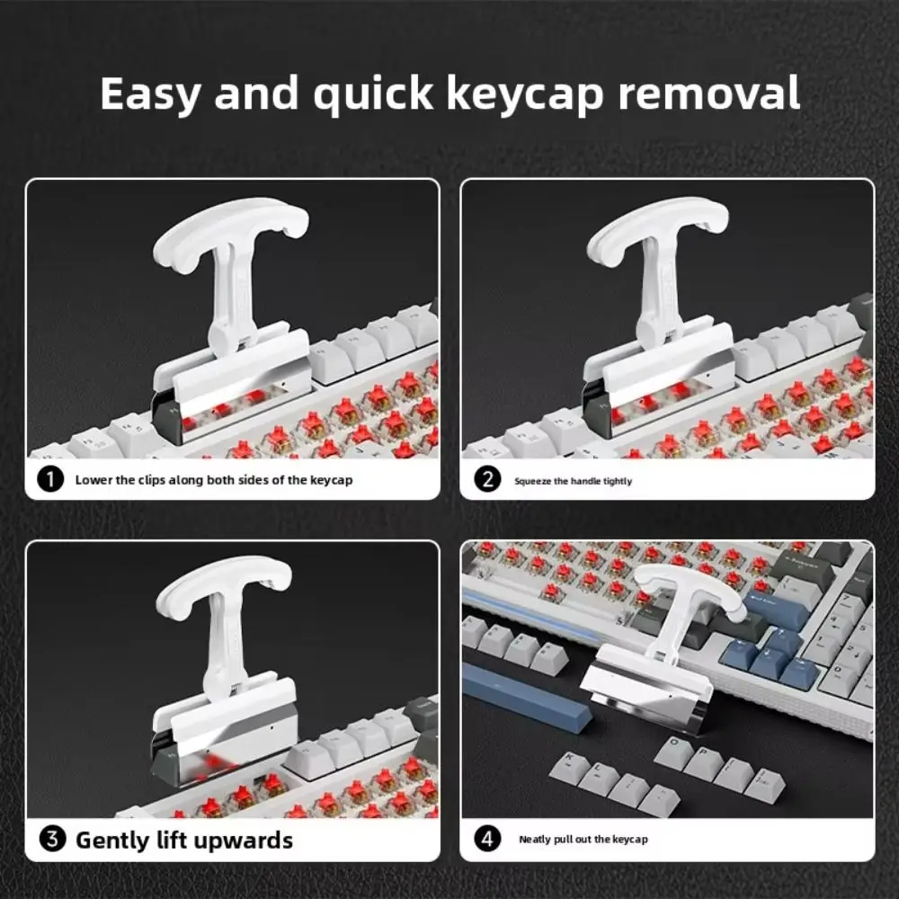 Large Size Keys Caps Puller Scratch-Proof Heavy Duty Mechanical Keyboard Keycap Extractor Universal Fit 4-in-1