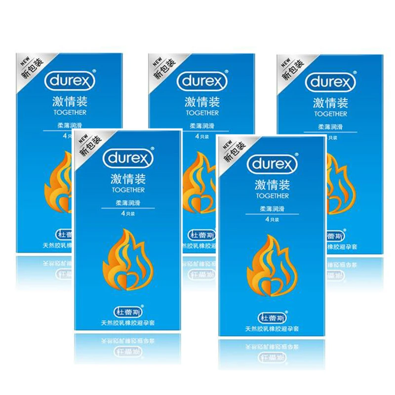 Durex 20 Pcs Condoms Natural Latex Rubber Condom Intimate Goods Contraception Sex Toy Products Cock Penis Sleeve For Men