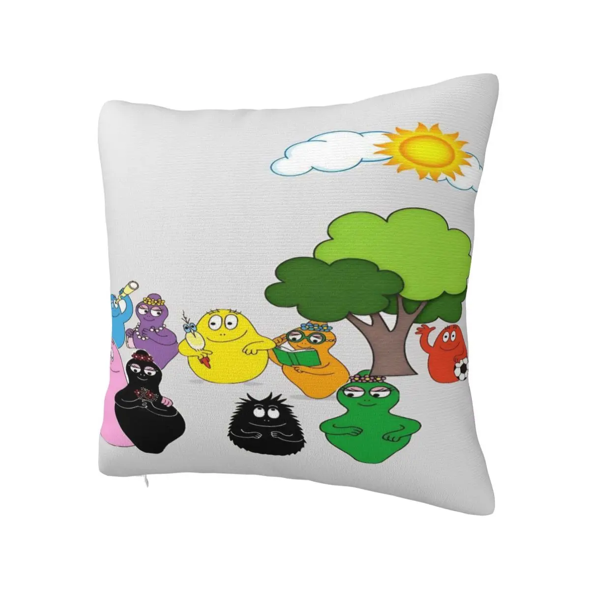 Cute Cartoon B-B-Barbapapas Pillow Cover Novelty Pillow Case For Sofa Home Decoration Cushion Cover Soft Design Pillowcases Gift