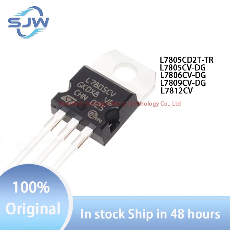 L7805CD2T-TR L7805CV-DG L7806CV-DG L7809CV-DG L7812CV encapsulation TO-263-2 TO-220 Linear regulator (LDO) chip