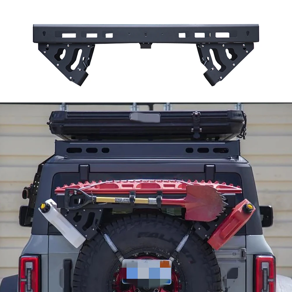 Offroad Auto Accessories Steel Rear Spare Tire Utility Basket General For Wrangler JL JK JT & Land Rover Defender & Ford Bronco