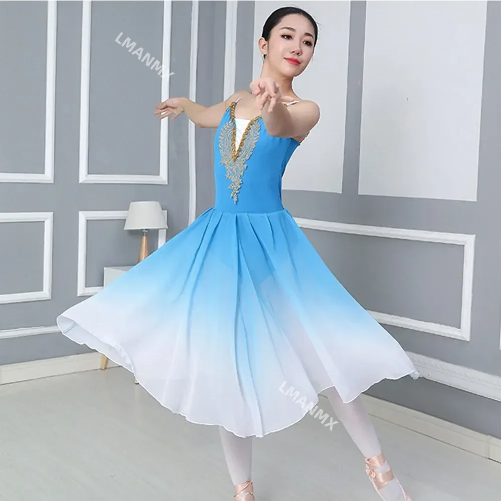 Long Adult Children Ballet Tutu Dress Modern Dance Children's Performance Clothes Ballet Skirt Practicing Clothes Fluffy Skirt