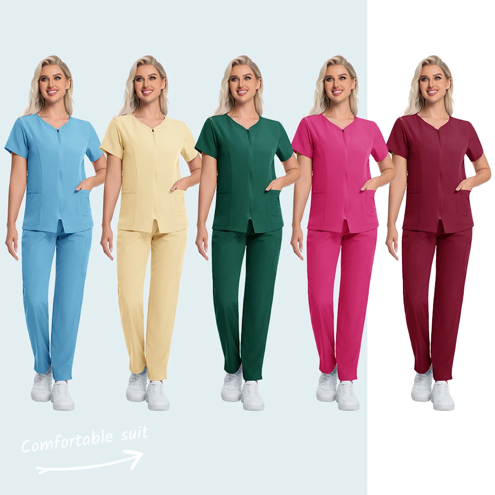 قميص جراحي للمستشفى الطبي قابل للغسل، ملابس عمل سريرية لطب الأسنان، مختبر الصيدلة، عيادة الأسنان، زي الطبيب والممرضات #1