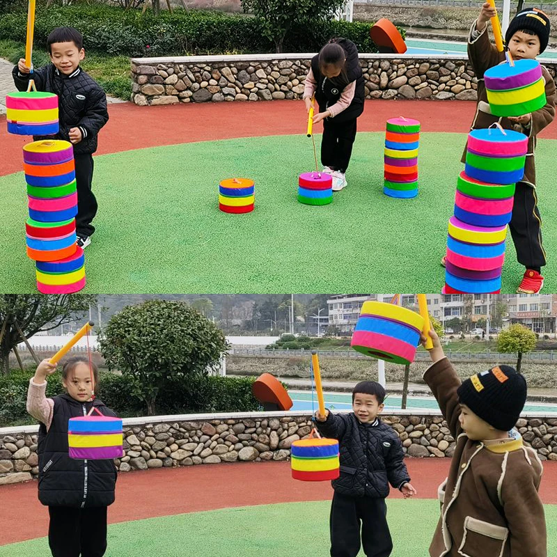 Multifunktions Outdoor Spiel Farbe Rad Requisiten Sensorische Integration Training Balance Spielzeug Sport eltern-kind-Interaktion Fangen Ball