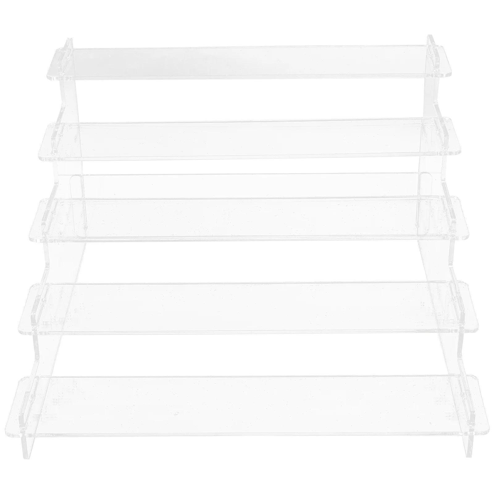 Toy Perfume Transparent Ladder Display Rack Shelves Stand 25X15X9CM Acrylic Stair-type Necklace Holder