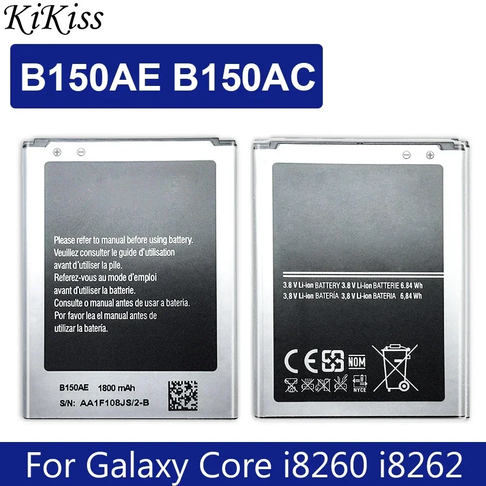 

Аккумулятор KiKiss B150AE B150AC 1800 мАч для Samsung GALAXY Core GT I8260 I8262 G3508j G3502 G3508 G3509 G3502U