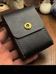 Double-open Cowhide Leather Cigars Cigarettes Cases for  Long Cigarette Tobacco Pocket Boxes Best Gift Men