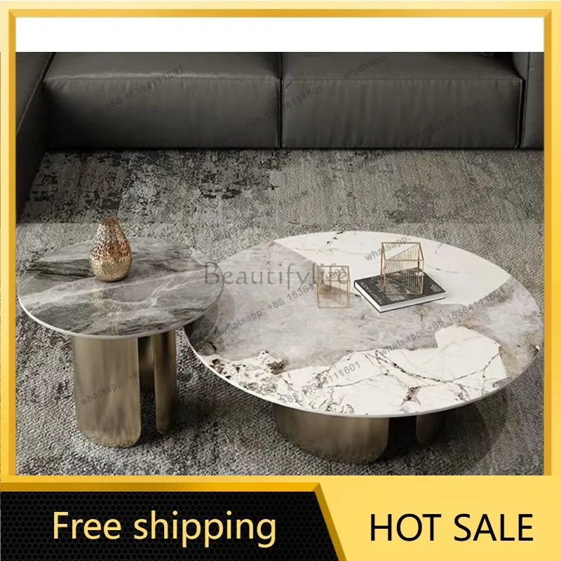 YJ  Marble Antique Nordic Coffee Tables Hall Mid Century Large Legs Organizer Coffee Table Japanese Entryway Muebles Home Furni
