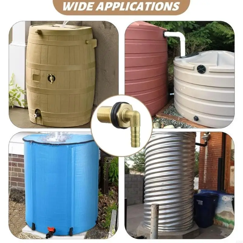 

A0KE Обновление латунных резервуаров Установите прикладные фитинги воды для резервуаров для воды и бочек