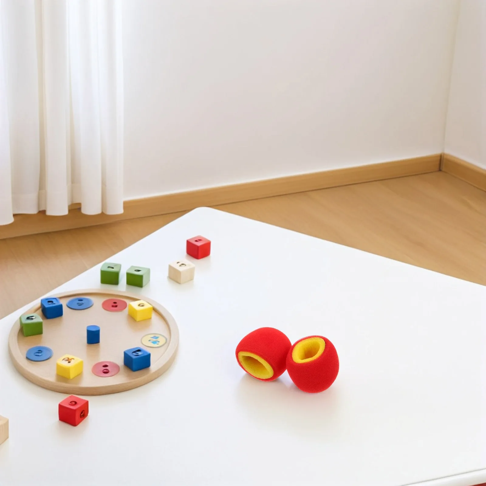 

2Pcs Color Changing Sponge Balls Props for Kids Close-Up Tricks Family Party School Events Fun Novelty