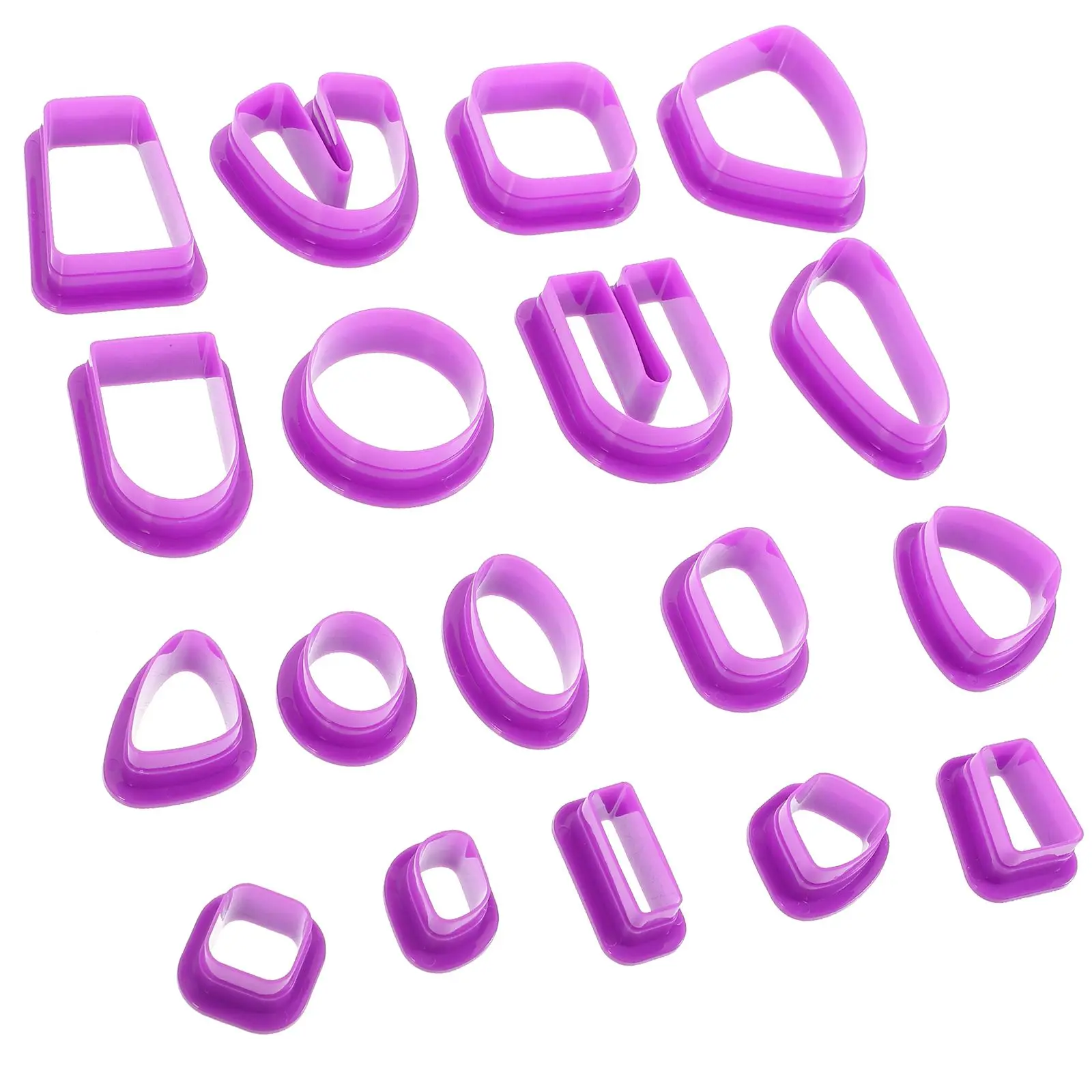 

18 Pcs Clay Mold Polymer Cutters Jewelry for Mini Cookie Crafting Supplies Earring Making Tool Plastic Molds Office Stencils