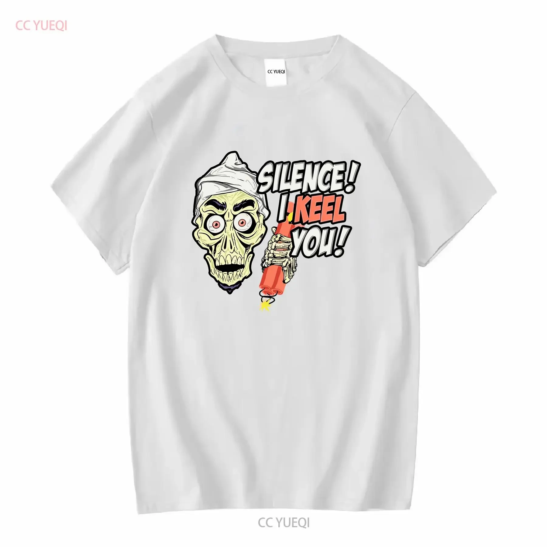 قميص Silence I Keel You Jeff Dunham ذو دمية سوداء مقاس كبير عتيق مغسول مريح ورسومات قابلة للتنفس ومتعددة الاستخدامات #4