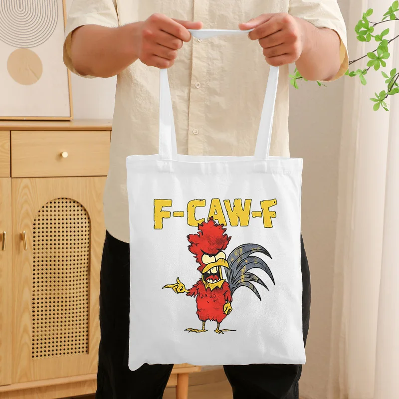 

Chicken Canvas Bag Chicken Storage Tote Shoulder Shopping Bag for Travel Beach Work School College Dorm Gym Shopping Grocery