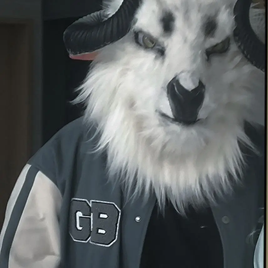 

Base Mask Goat Realistic Animal Costume Skull Cosplay Furry Anime DIY Accessories Cosplay Props fursuit skull