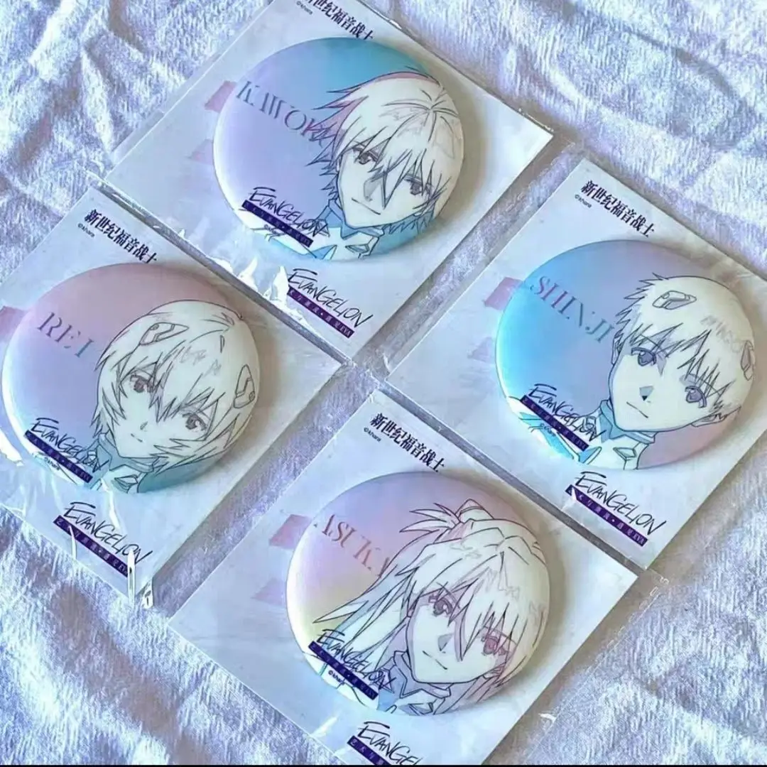 Круглый значок из ЭВА, брошь Аянами Рей, булавки Аска, значки Нагиса Кару, сумка, аксессуары, коллекция аниме-товаров, милый орнамент, дисплей