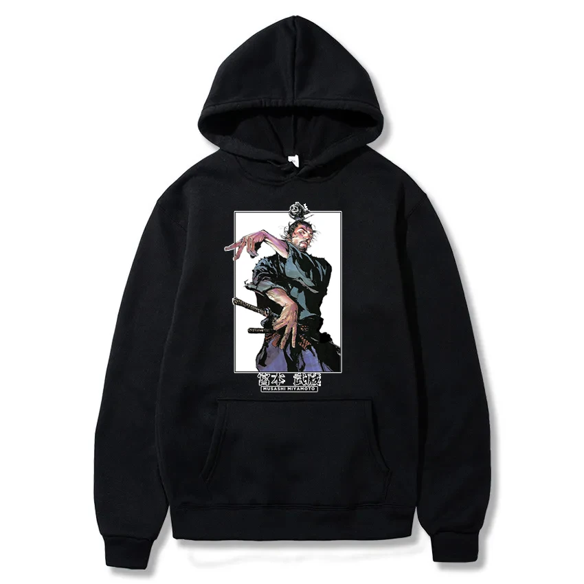 Sudaderas con capucha estampadas para hombre y niña, ropa de calle con estampado gráfico de Manga, estilo Harajuku, Miyamoto Musashi, Hipster, Otaku