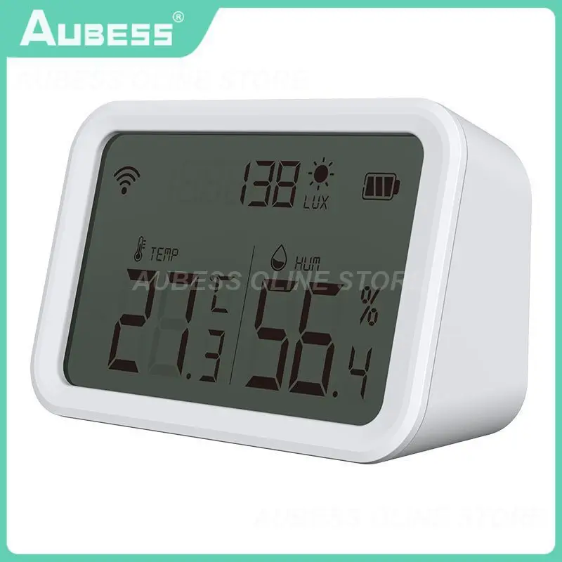 

Humidity Detector Large Display Indoor Light Intensity Detection Smart Home Temperature Sensor App Control