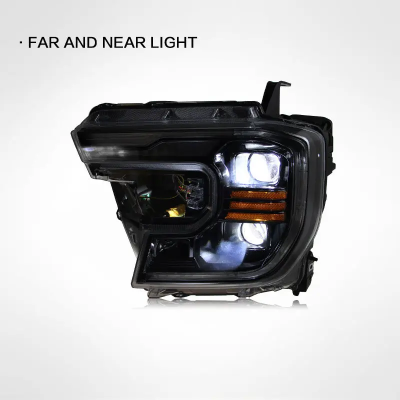 1 pair Car Headlights For Ford Ranger T9 2022 2023 2024 to new style full LED Auto Headlamp Assembly Projector Lens Accessories