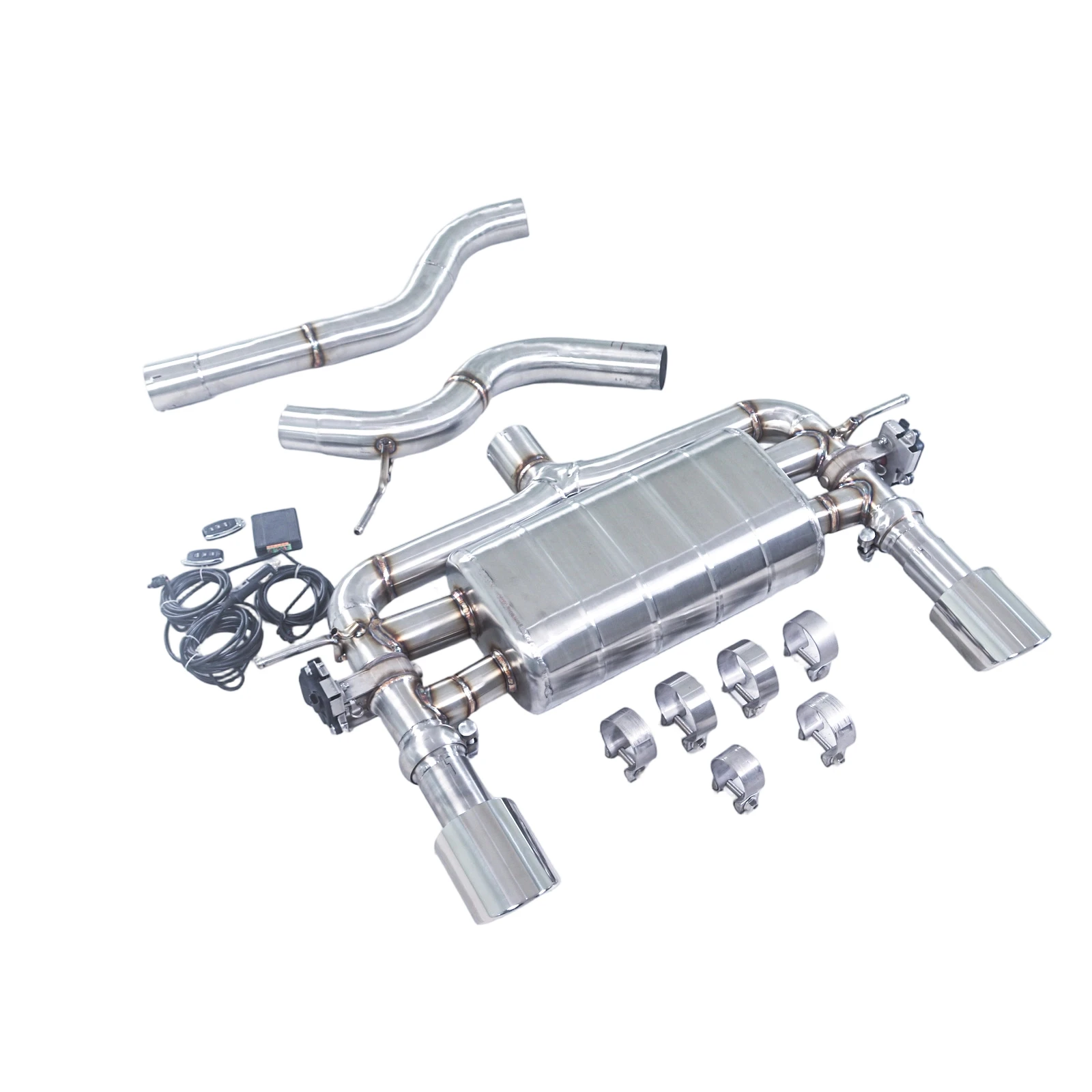 GFC exhaust/for 21 Audi TT 2.0T two drive 8J Catback 304 stainless steel with valve performance exhaust system dual tip