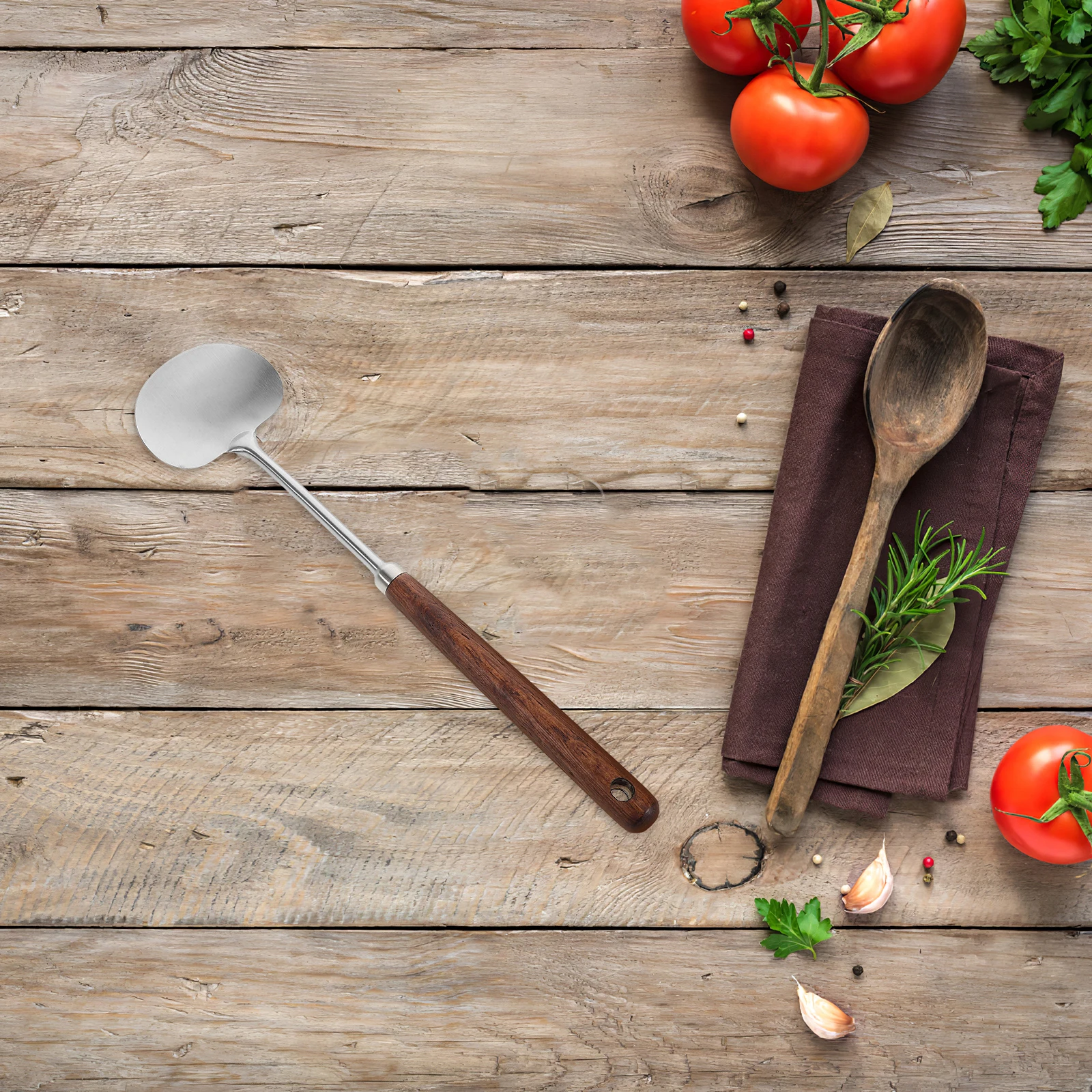 

Mushroom Stir-fry Spoon Stainless Steel Kitchen Utensils Wok Spatula Cooking Tools Spoon Frying Griddle Household