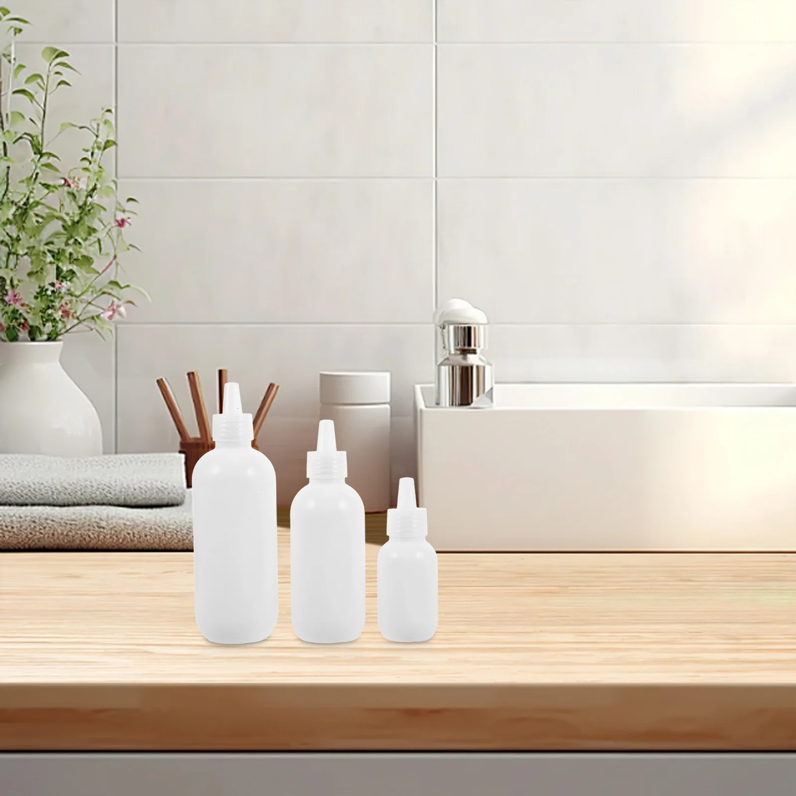 

3 Pcs Empty Travel Size Bottles Portable Squeeze Containers for Liquid Wash Reusable Foaming Pump Shampoo Mini