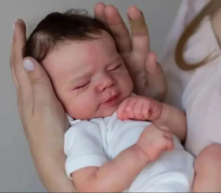 Pascale Muñeca Reborn bebé durmiente recién nacido piel 3D detalles
