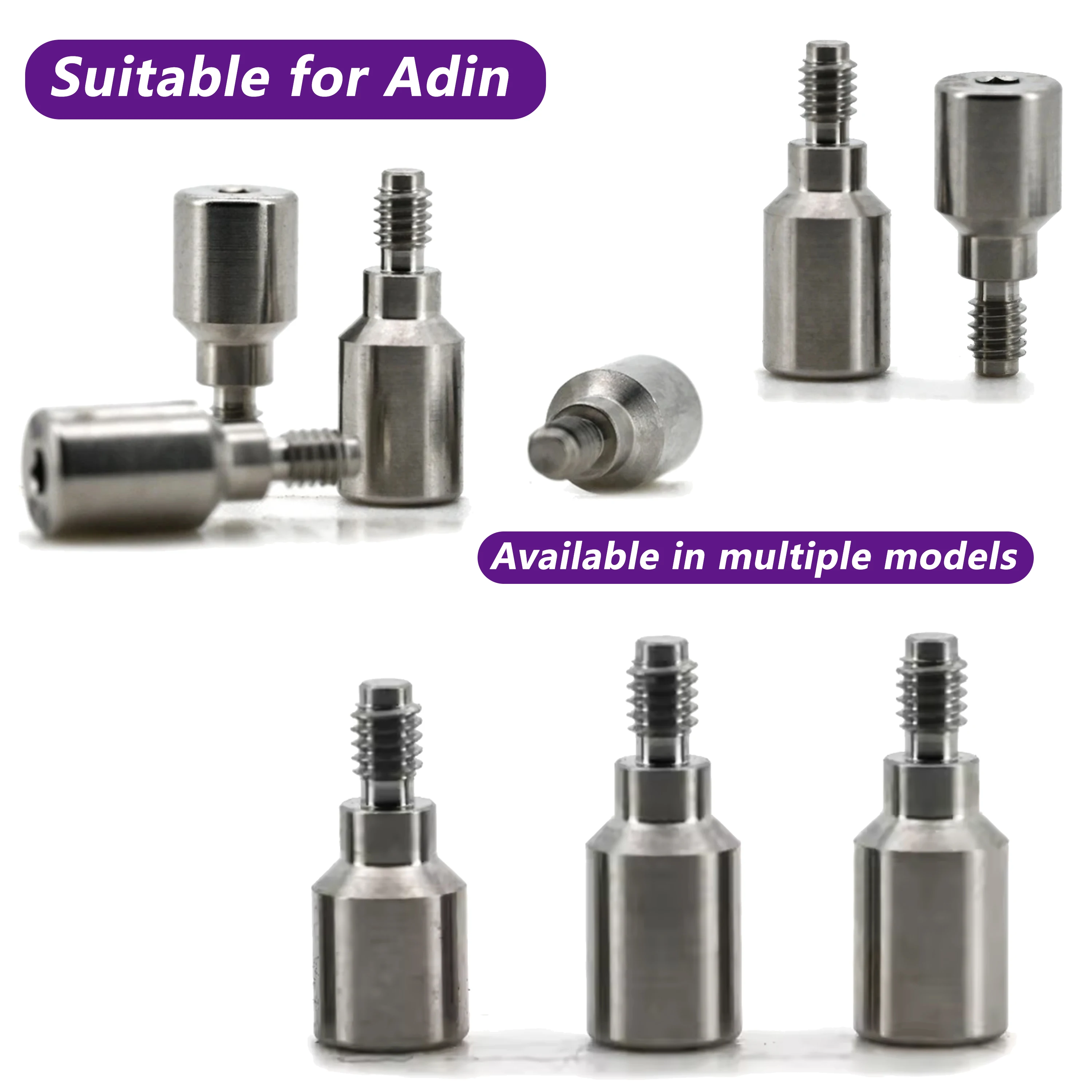 10pcs Dental Implant Healing Abutment Closure Screw Healing Window Screw Adin Transfer Rod Dental Replacement Accessories