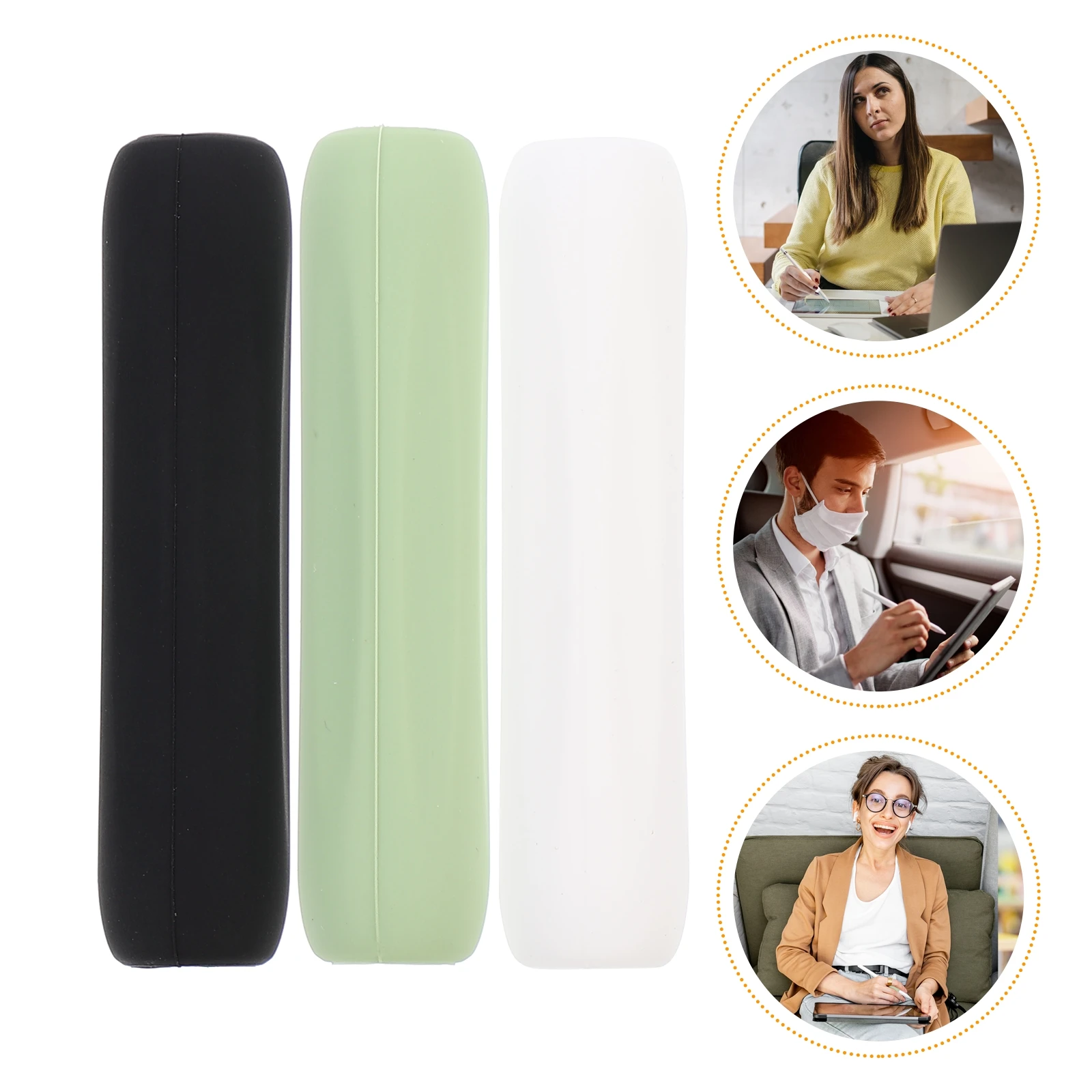 

3 PCS Stylus Protective Silicone Sleeve Pencil First Generation Case Silica Gel Textured