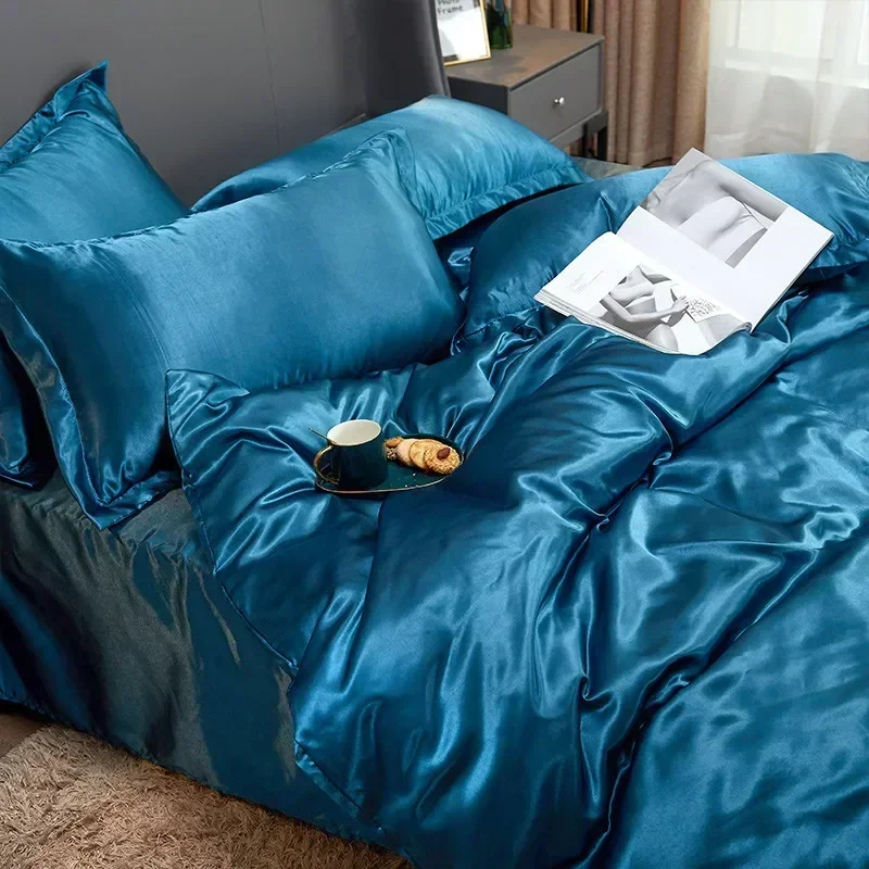 

Атласный пододеяльник, Королевский пододеяльник, пододеяльник без наволочки, размер King Size, постельное белье