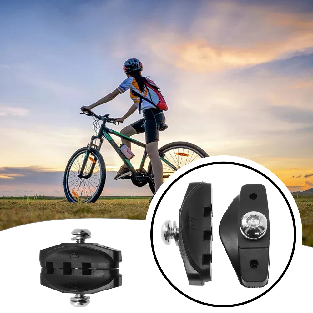 

Maximum Braking Power with MTB Road Bike Bicycle C Brake V Brake Pads V Shaped Mud Guide Groove for Rim Protection