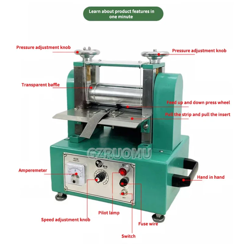 Manual Leather Strip Cutting Machine Electric Strip Pulling Machine Leather Adjustable Leather Heating Laminator Craft Leather