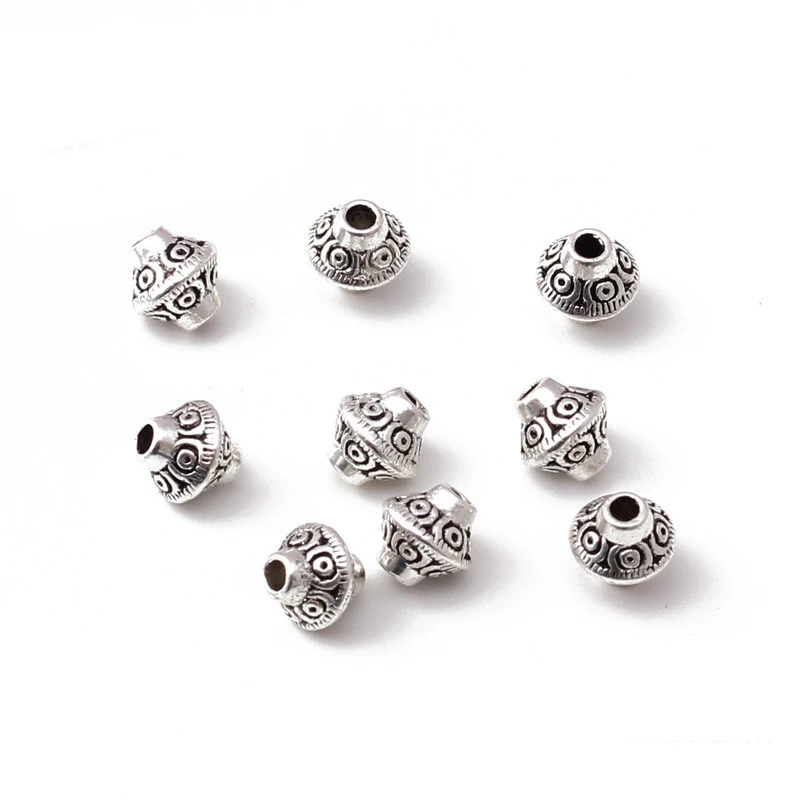 10-30 pz/lotto Vintage Mix 6mm giroscopio distanziatore perline tappi perline fatte a mano accessori distanziatore perline fai da te per fare