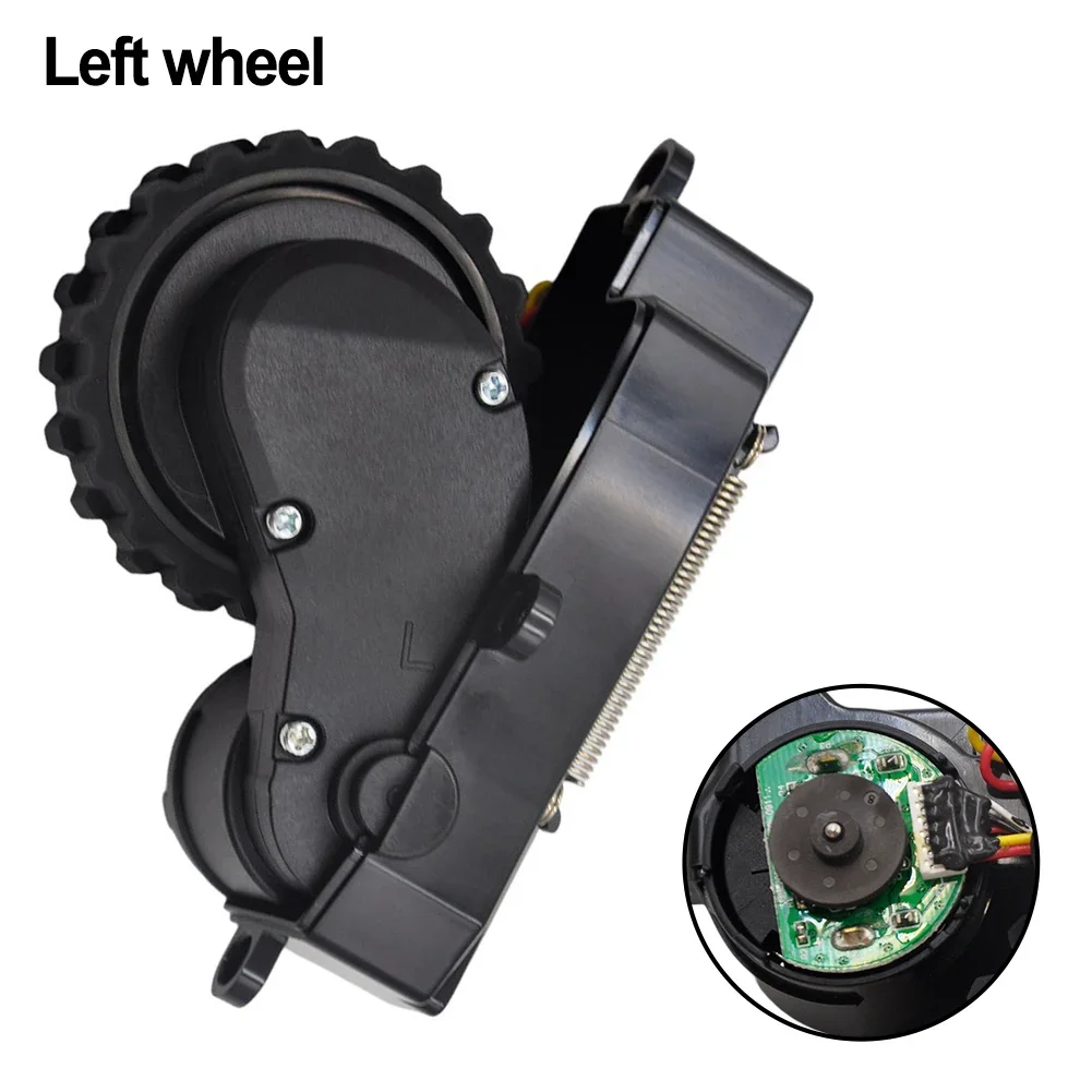 1pc Left Wheel Assembly For Cecotec Vacuum Cleaner Fits For Conga 3090 3091 Robot Vacuum Cleaner Parts Wheels Include Motor