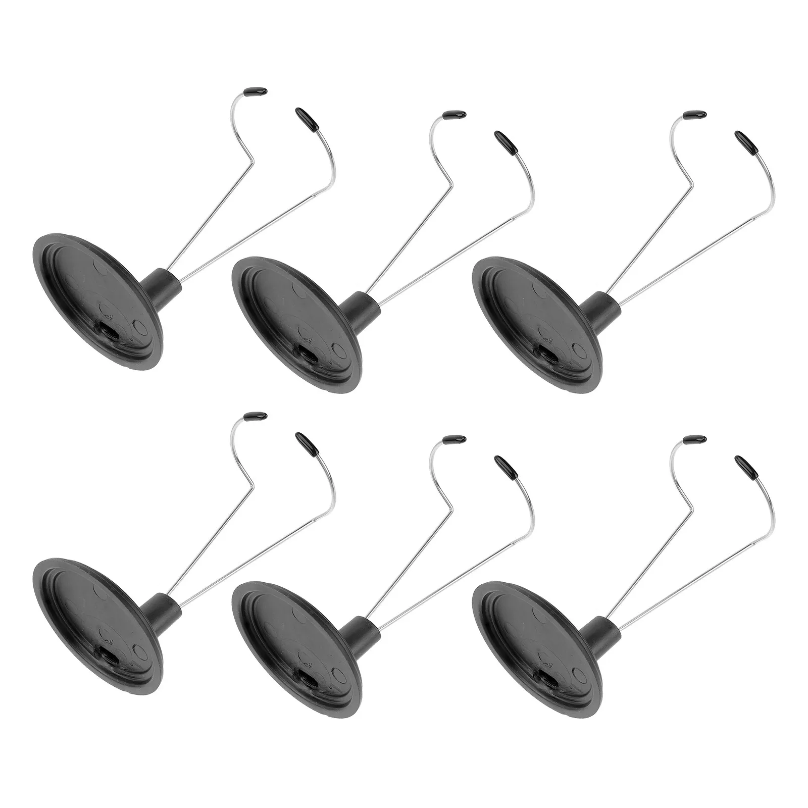 

6Pcs 15cm Storage Rack Fashion Display Rack Professional Toy Model Bracket Support for Home Store Market (Black Rack f