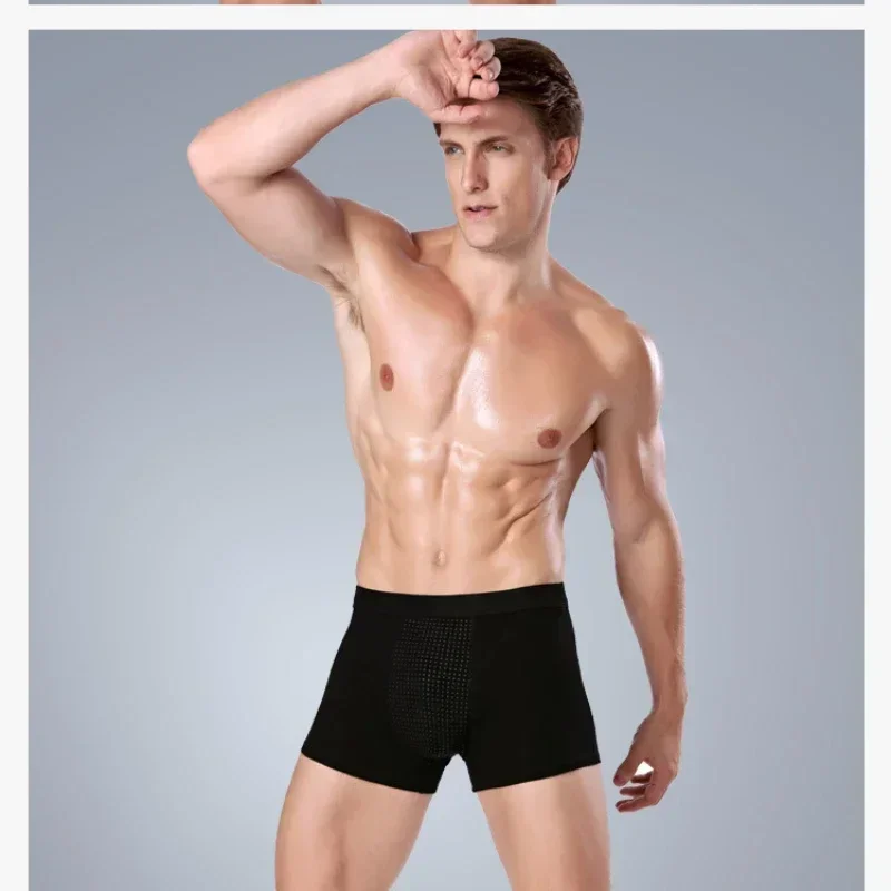Men's Physiological Underwear Men Enlargement Underpants Health Boxer Shorts Tourmaline Prostate Magnetic Therapy