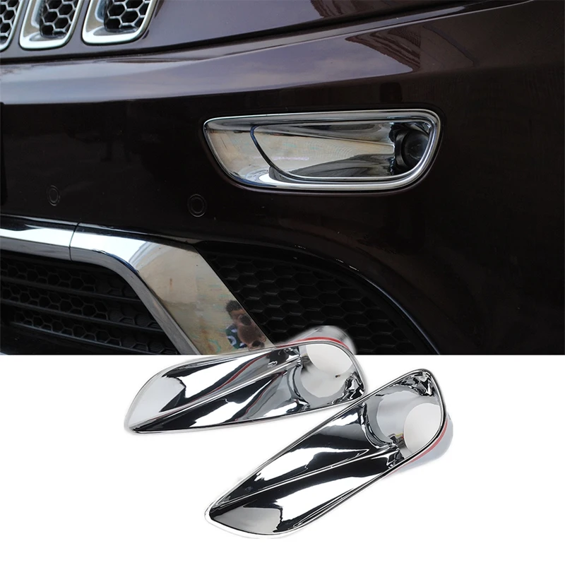 Auto Voorbumper Mistlamp Licht Deksel Versiering Decoratie Links En Rechts Voor Jeep Grand Cherokee 2014 2015 2016