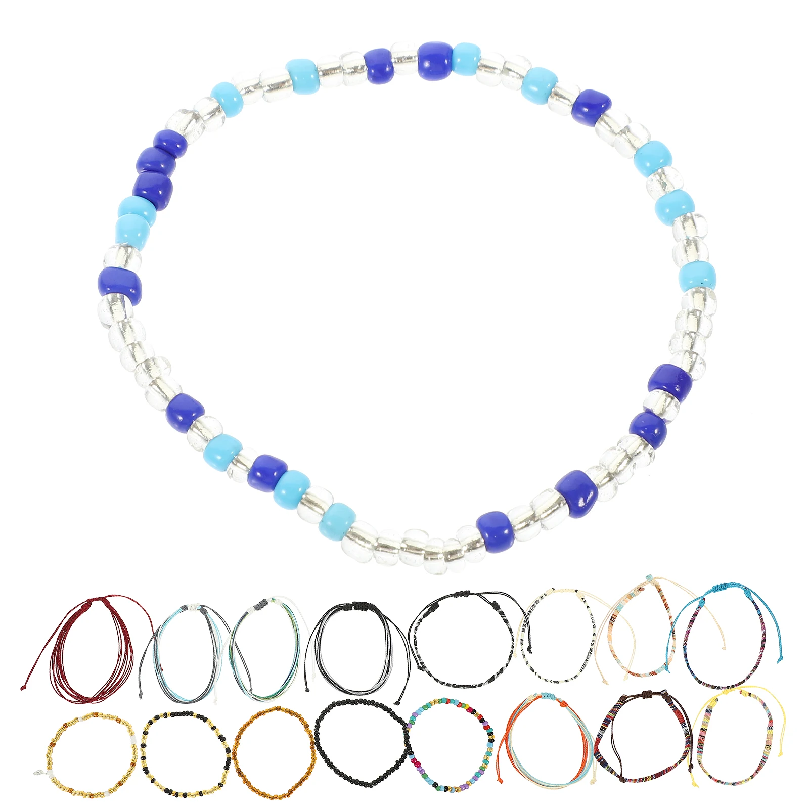 

18pcs Anklet Set Colorful Beaded Bracelets for Ankle Bracelets For Women Women Beach Party Jewelry Accessories