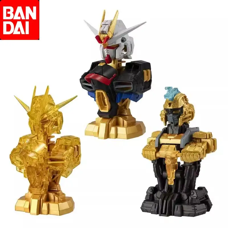 

Bandai Original Gashapon Gundam MS Mechanical Bust 06 Strike Freedom Gundam TYPE Anime Action Figure Toys For Boys Kids Gifts