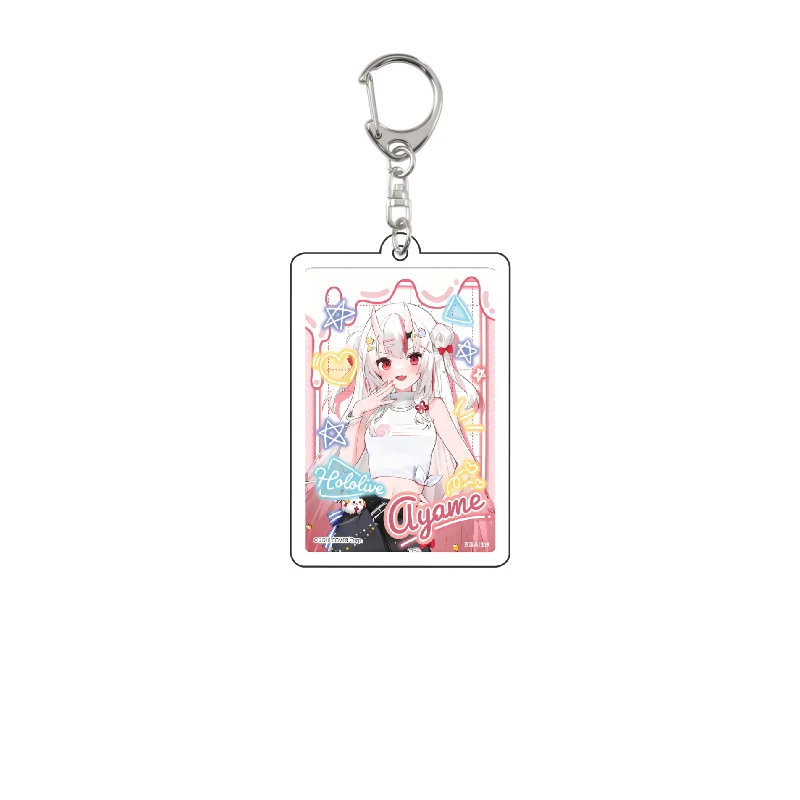 Vtuber Anime HOLOLIVE Model Mococo Kobo Ayame Bag pendant Cosplay Acrylic Stands 6cm Model Mococo Kobo Ayame Bag pendant