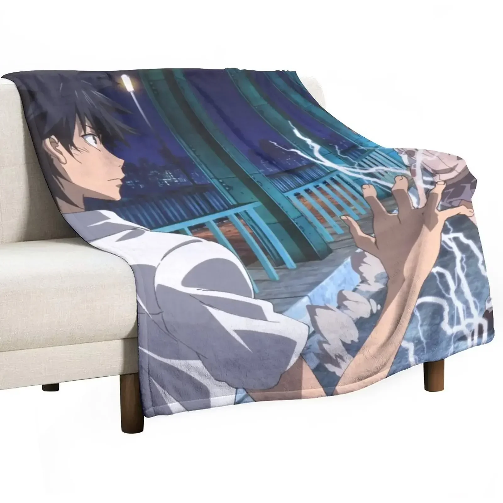 Toaru Series - Misaka Mikoto & Kamijou Touma Throw Blanket blankets ands Luxury St Blankets