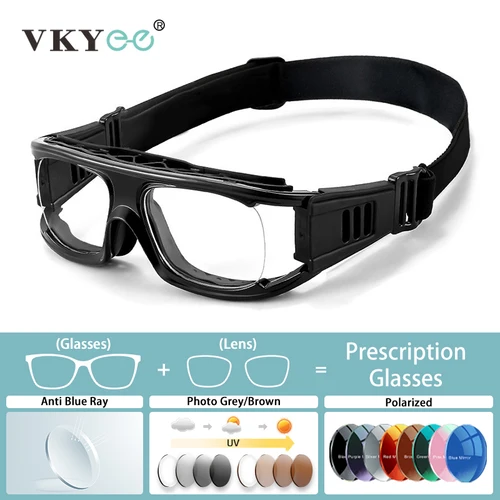 VICKY gafas de baloncesto gafas miopía Anti-luz azul gafas deportivas multifocales progresivas prescripción personalizable