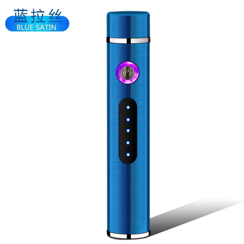 plasma cigarette lighter Electric Metal Lighters Smoking WindproofDual Arc Plasma Rechargeable USB  Lighter