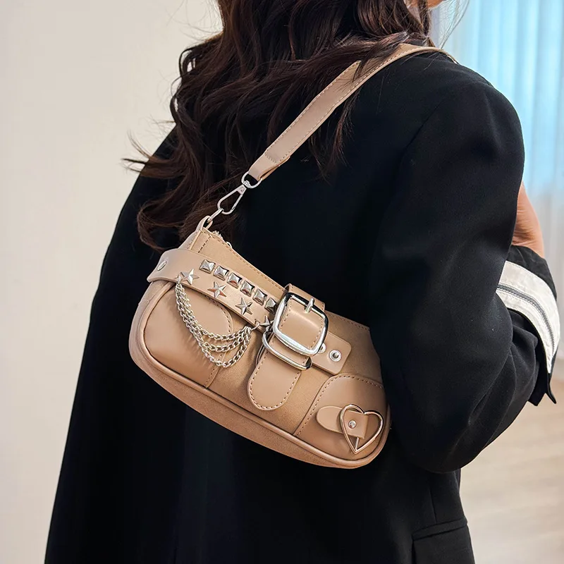 

2025 Luxury Brand - New Punk - Style Rivet - Embellished Bag for Women, Ultra - Popular, Small - Batch Exclusive, High