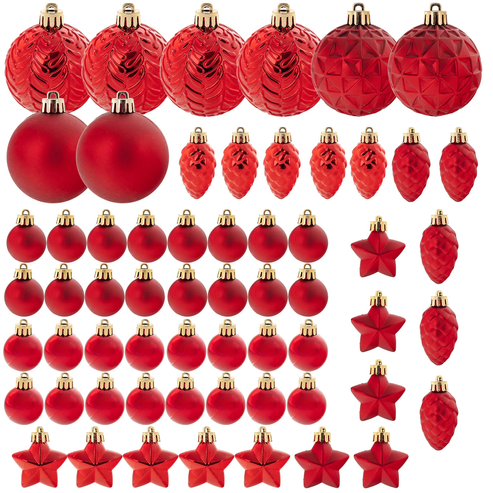 Kerstboom Kerstballen Onbreekbare Bom Voor Kerstboom Ornamenten Rode Set 60x