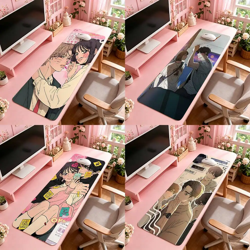 Manhwa O-operationS Mouse Pad Computer Mat Deskpad Laptop Keyboard Mat Office Large Landscape Mousepad
