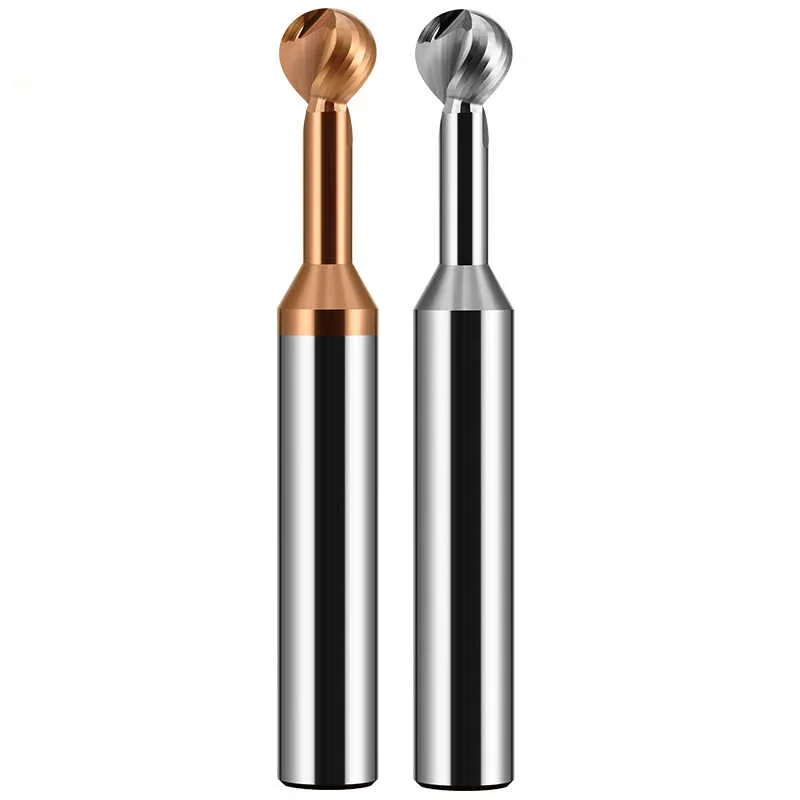 Ball T Shape Cutter Solid R0.5 R0.75 R2 R3 R4 R5 R6 R7 R8 R9 R10 Metal Steel Long Neck Aluminum Copper Iron Carbide 3D End Mill