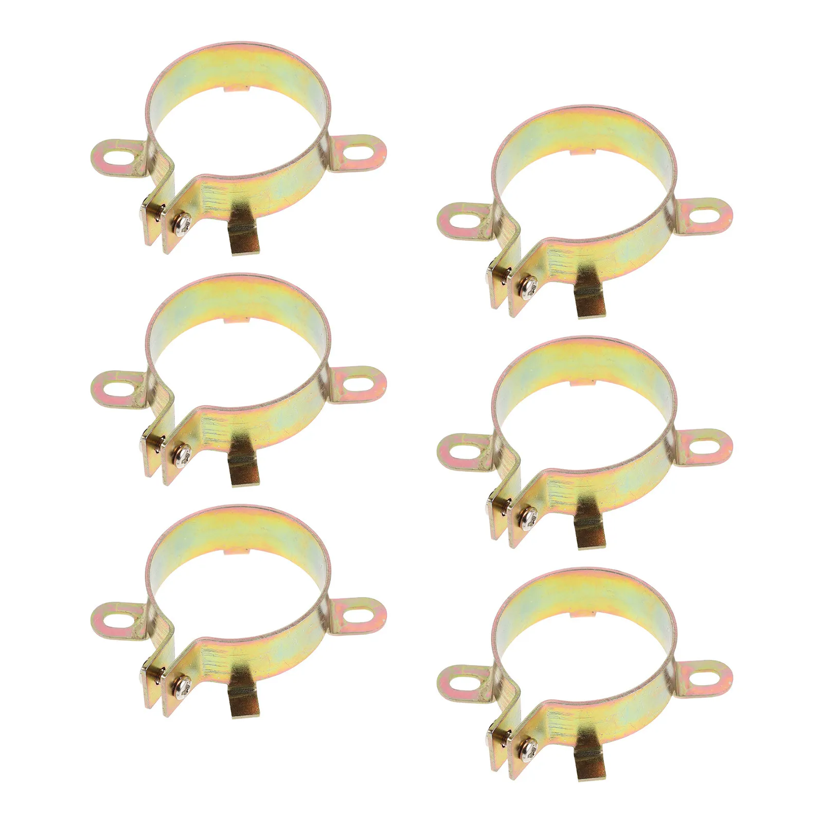Metal Capacitor Retaining Clip Electrolytic Capacitor Clamp Dual Hole Mounting Bracket for Stable Pcb Power Supply