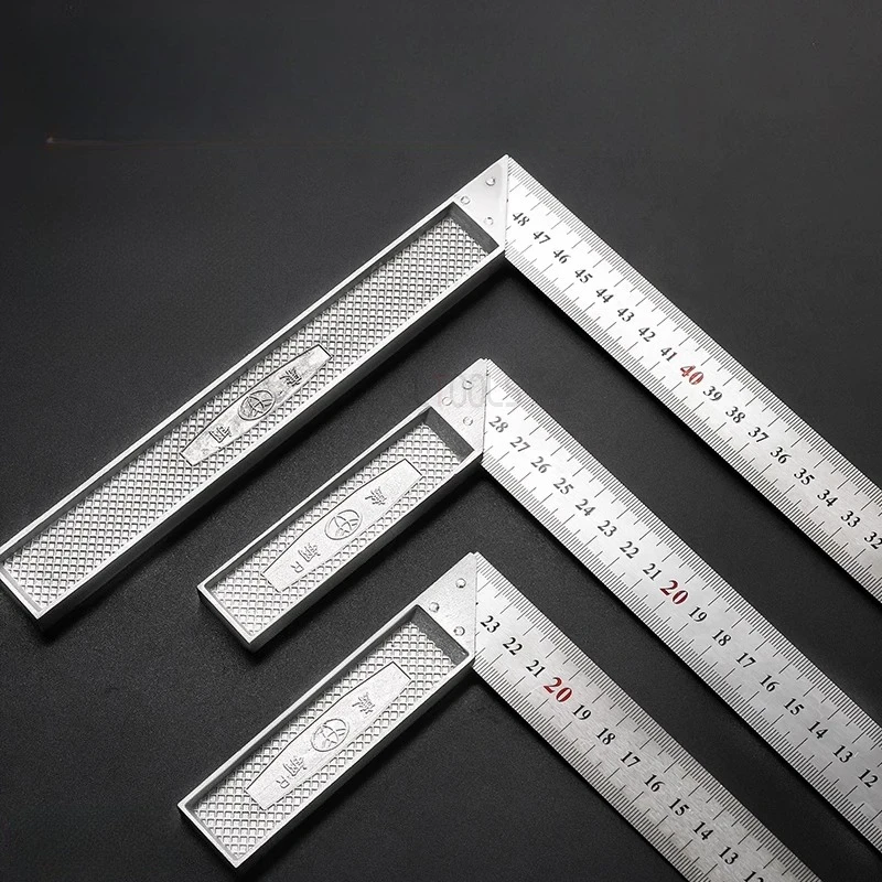 

Деревообработка Квадратная линейка Основание из алюминиевого сплава Многофункциональная угловая линейка Двойная шкала Измерение и маркировка Вспомогательные инструменты