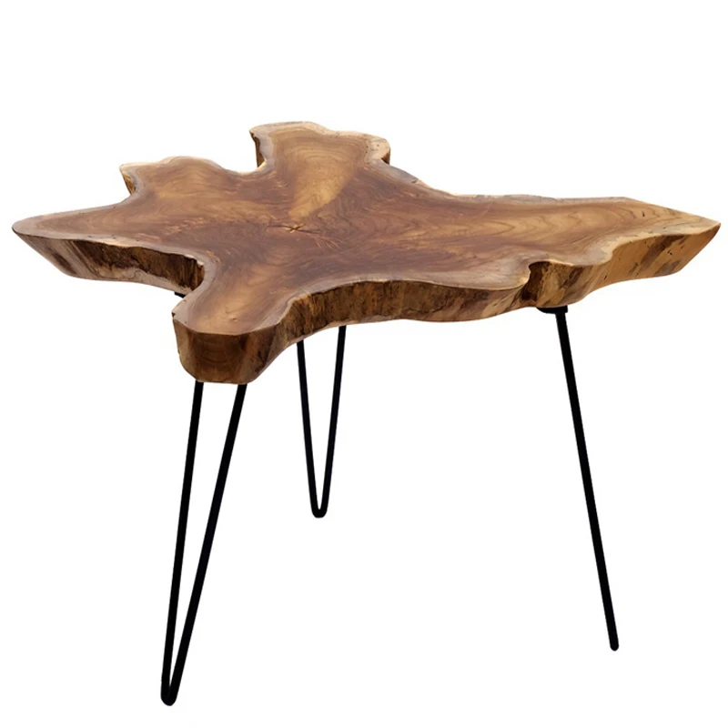 

Fashion design folding table teak folding coffee table with metal legs